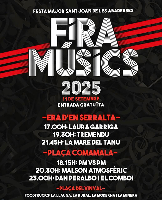 ca
 rtell FIRA MUSICS 2025 agenda